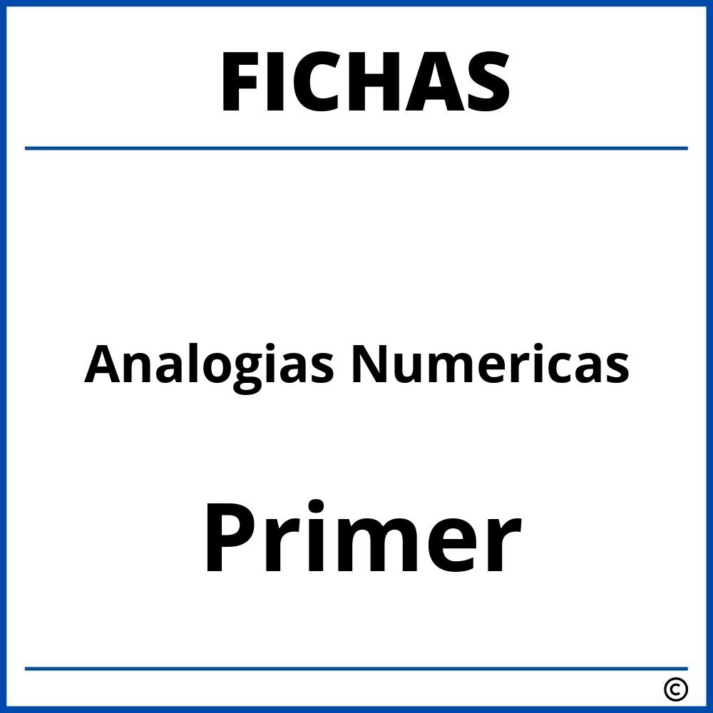 Fichas De Analogias Numericas Para Primer Grado