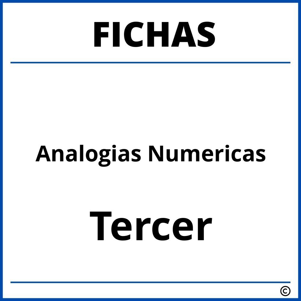 Fichas De Analogias Numericas Para Tercer Grado