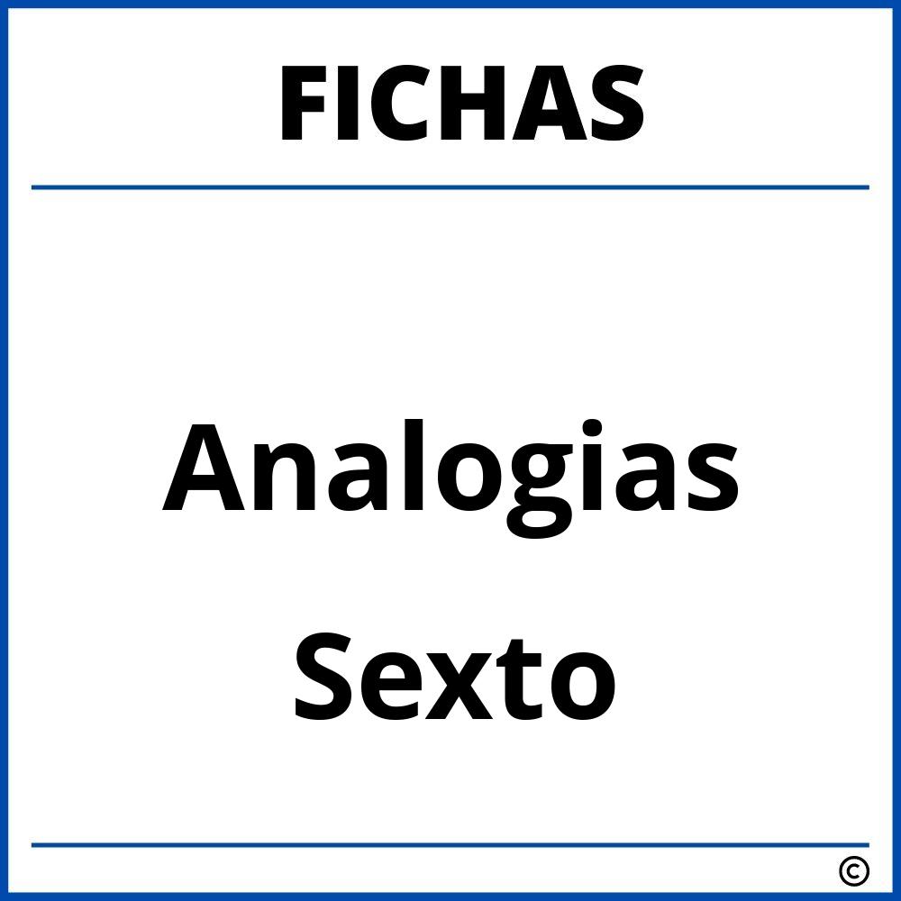 Fichas De Analogias Para Sexto Grado