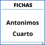 Fichas De Antonimos Para Cuarto Grado