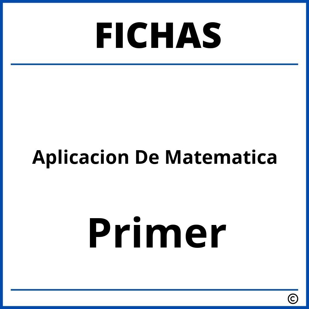 Fichas De Aplicacion De Matematica Para Primer Grado