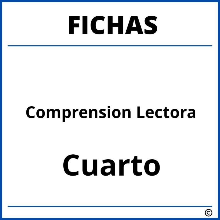 Fichas De Comprension Lectora Para Sexto Grado