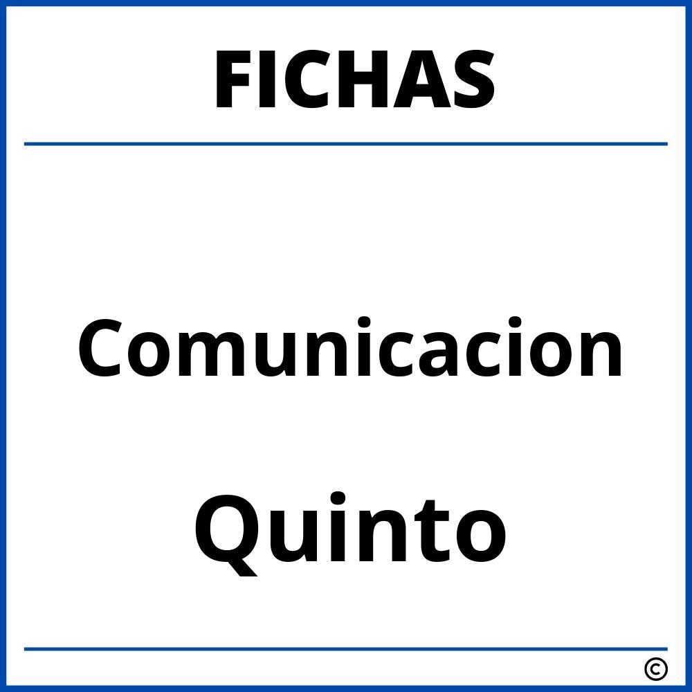 Fichas De Comunicacion Para Quinto Grado