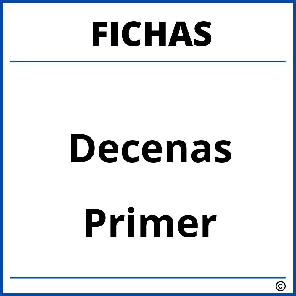 Fichas De Decenas Para Niños De Primer Grado