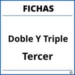 Fichas De Doble Y Triple Para Tercer Grado