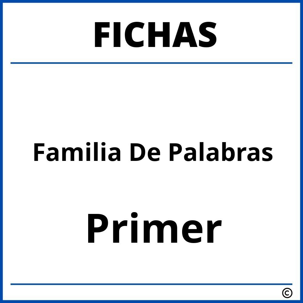 Fichas De Familia De Palabras Para Primer Grado