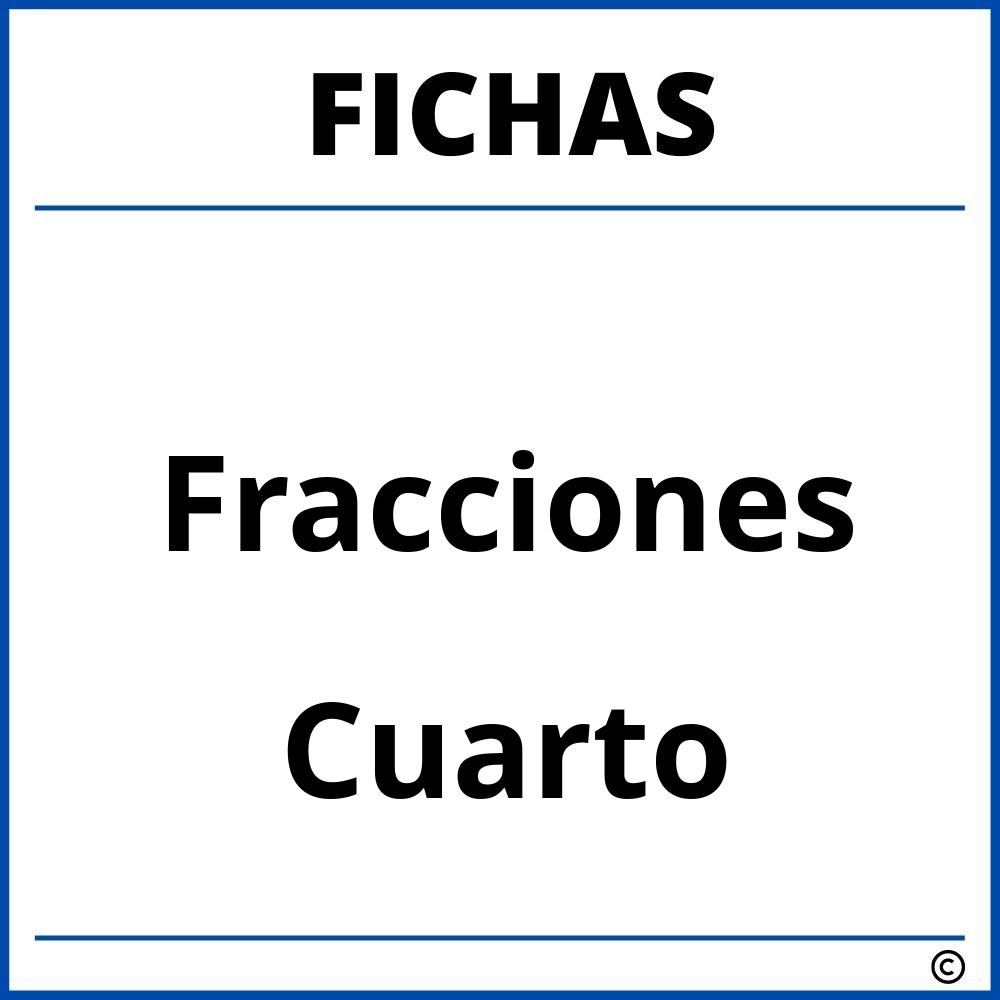Fichas De Fracciones Cuarto Grado