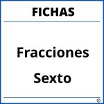 Fichas De Fracciones Para Sexto Grado