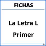 Fichas De La Letra L Para Primer Grado
