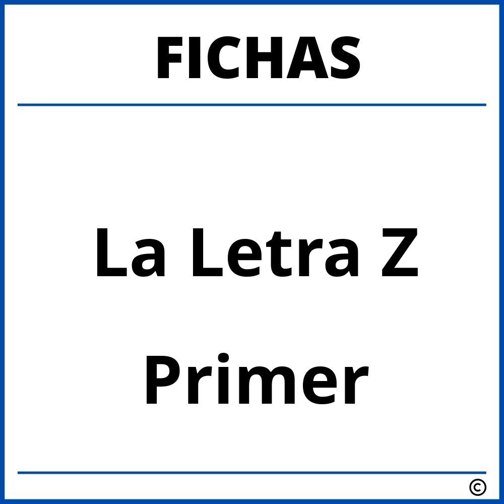 Fichas De La Letra Z Para Primer Grado