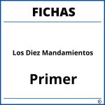 Fichas De Los Diez Mandamientos Para Primer Grado