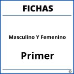 Fichas De Masculino Y Femenino Para Primer Grado