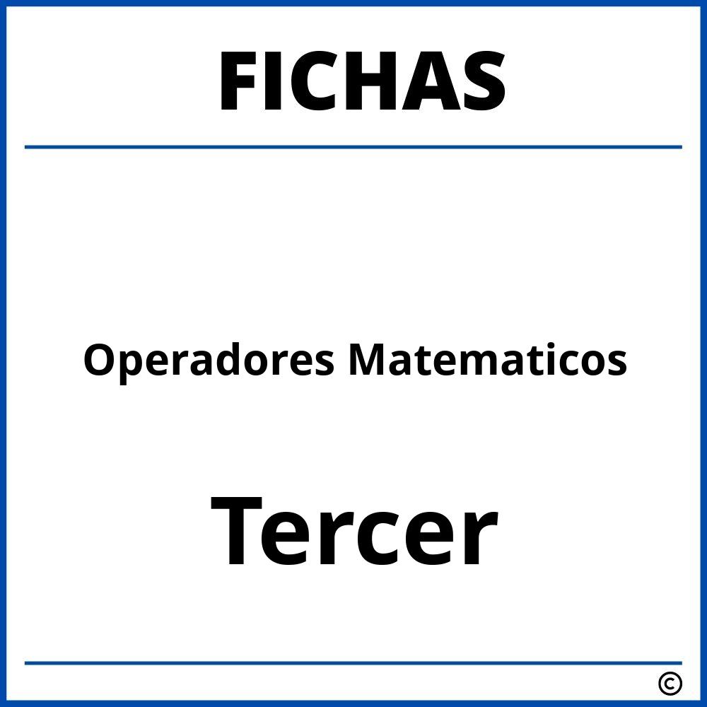 Fichas De Operadores Matematicos Para Tercer Grado