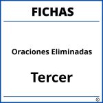 Fichas De Oraciones Eliminadas Para Tercer Grado