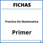 Fichas De Practica De Matematica Para Primer Grado