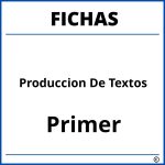 Fichas De Produccion De Textos Para Primer Grado