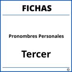 Fichas De Pronombres Personales Para Tercer Grado