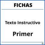 Fichas De Texto Instructivo Para Primer Grado