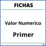 Fichas De Valor Numerico Para Primer Grado